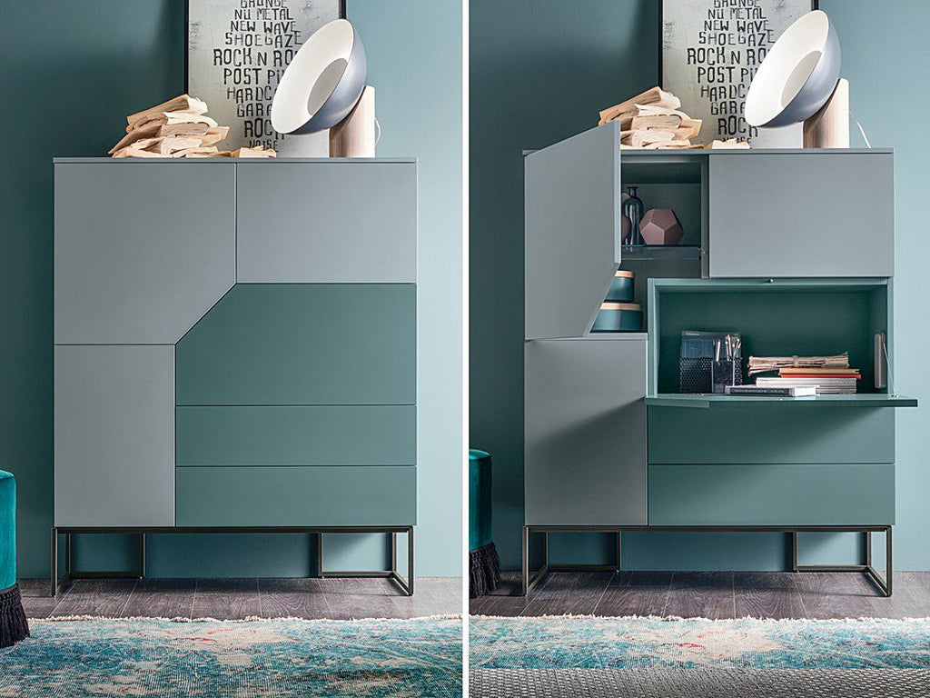 MetroEdge Multi-Utility Storage Cabinet with Fold-Out Desk