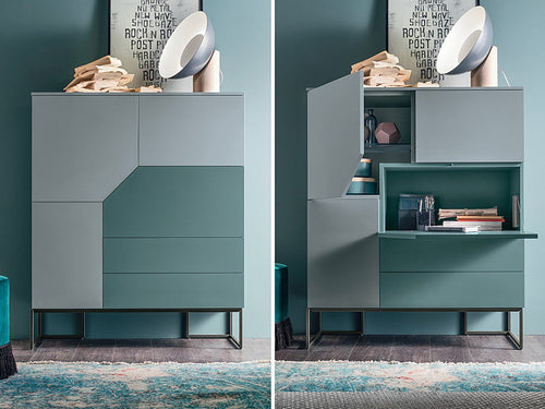 MetroEdge Multi-Utility Storage Cabinet with Fold-Out Desk