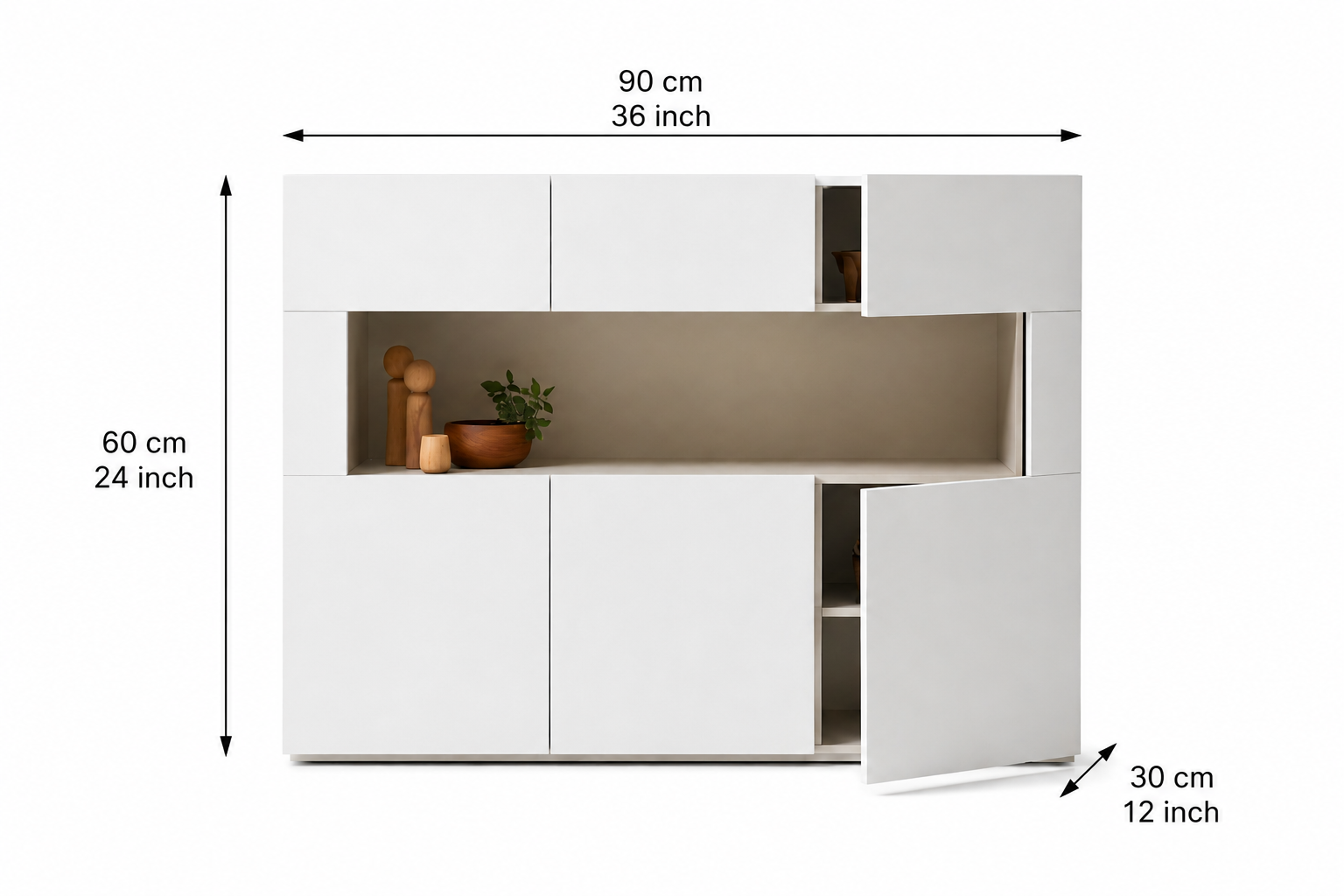 Modern Shoe Rack Cabinet | Multi Storage Organizer