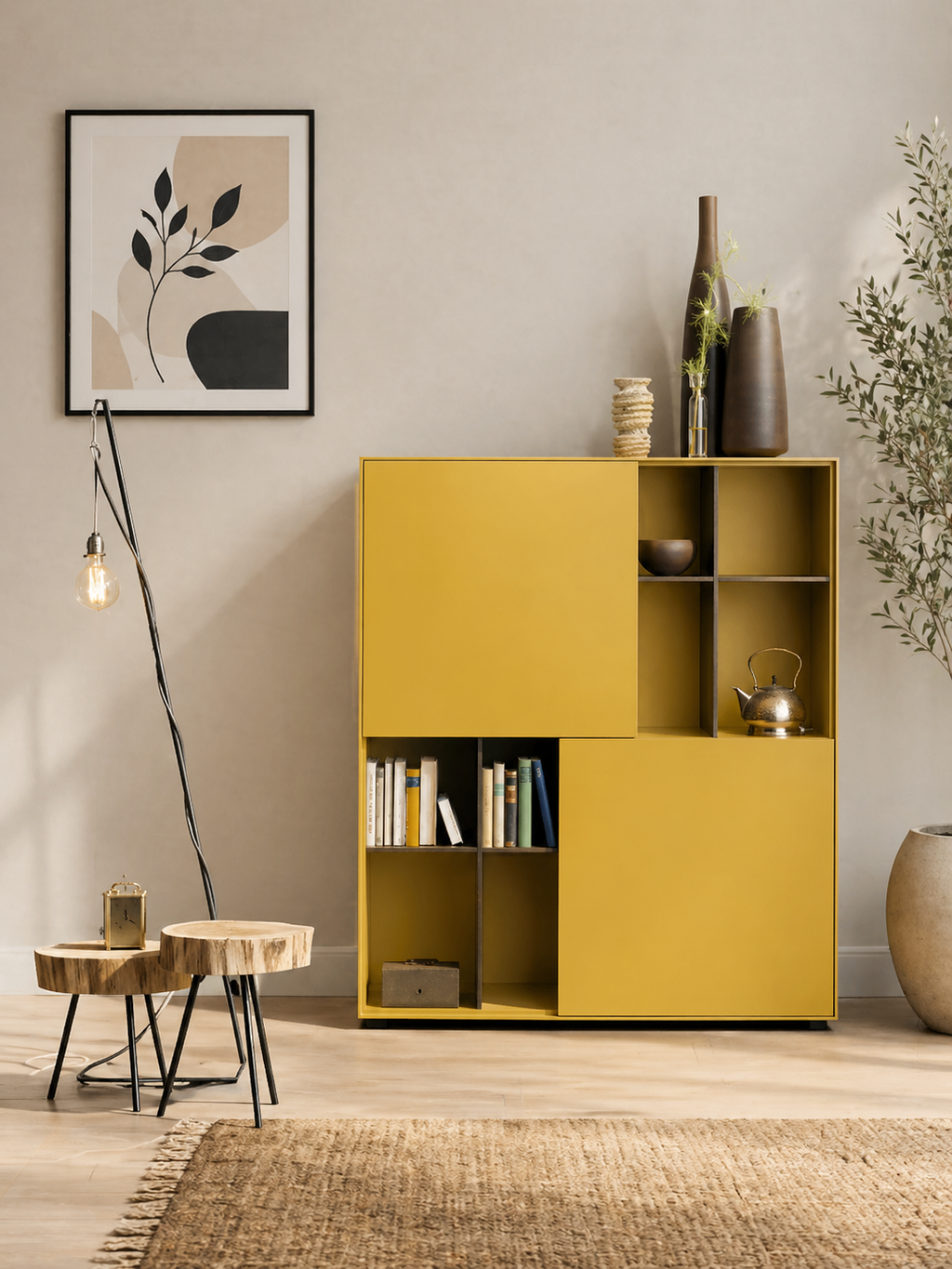 Modern Storage Cabinet | Compact Engineering Wood Organizer