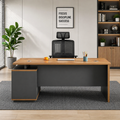 Modern Office Desk with Storage | 150 x 60 cm | Drawer & Cabinet Design