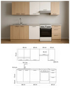Modern Modular Kitchen | 240 cm Layout | Free Delivery & Installation Across Kerala