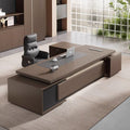 Executive Office Desk | Premium Wooden Design | 180 cm Length | Smart Storage
