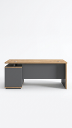 Modern Office Desk with Storage | 150 x 60 cm | Drawer & Cabinet Design