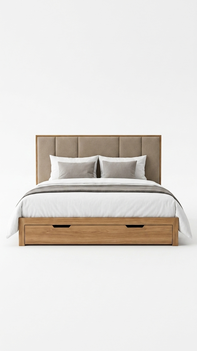 Complete Bedroom Set | Cot (With / Without Storage) + Wardrobe + 2 Side Tables | Matte & High Gloss Finish