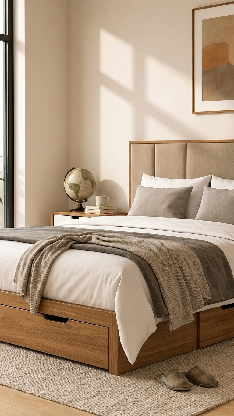 Complete Bedroom Set | Cot (With / Without Storage) + Wardrobe + 2 Side Tables | Matte & High Gloss Finish