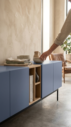 MetroLine Modern TV Console Unit with Storage Cabinet – Engineered Wood Entertainment Unit