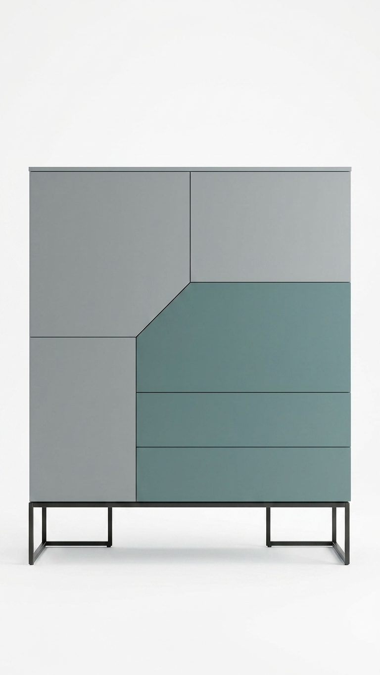 MetroEdge Multi-Utility Storage Cabinet with Fold-Out Desk