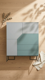 MetroEdge Multi-Utility Storage Cabinet with Fold-Out Desk