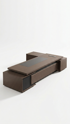 Executive Office Desk | Premium Wooden Design | 180 cm Length | Smart Storage
