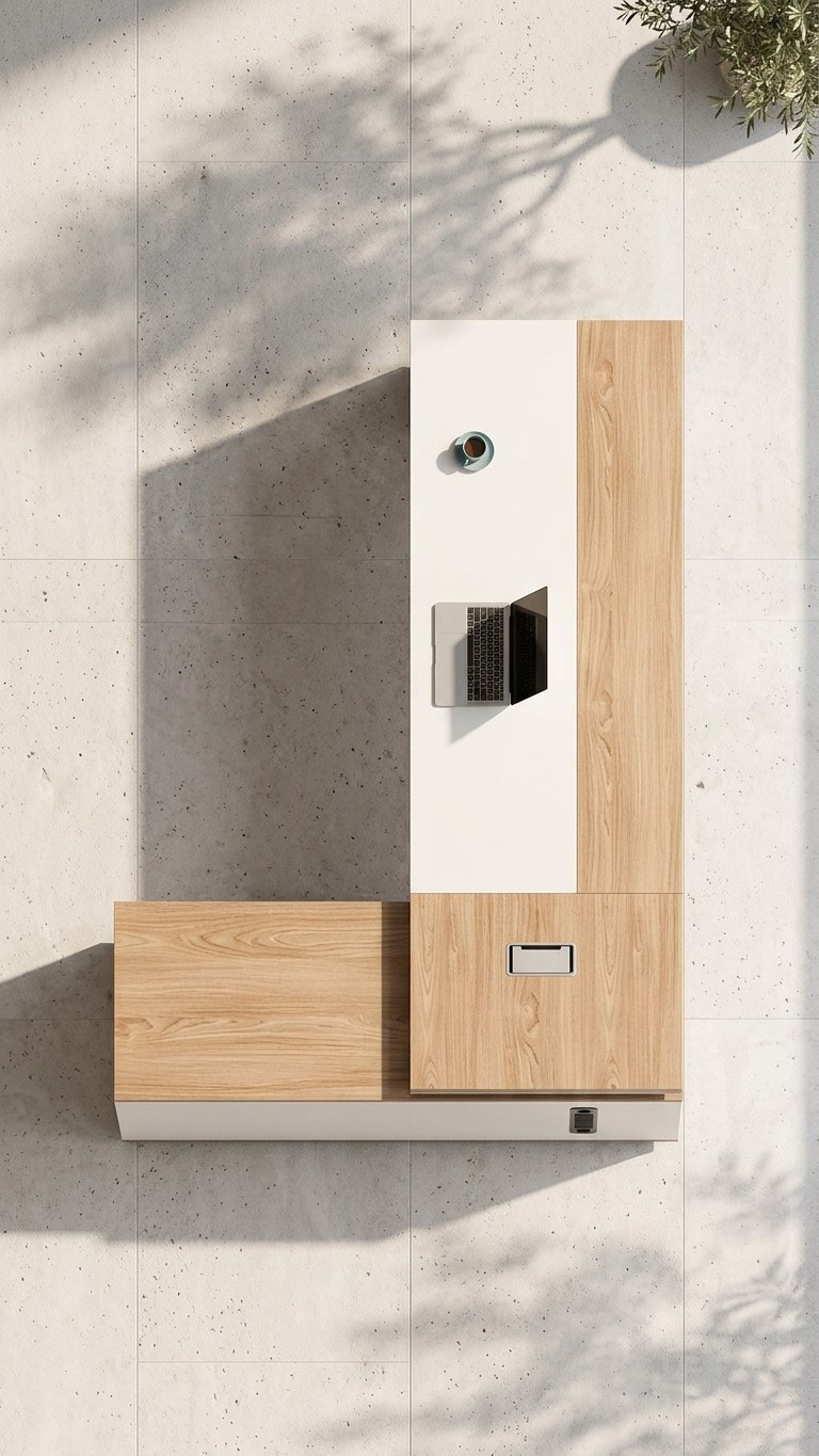 Modern Executive L-Shape Office Desk | 180 cm Length | Smart Storage | Premium Finish