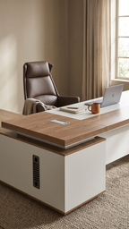 Modern Executive L-Shape Office Desk | 180 cm Length | Smart Storage | Premium Finish