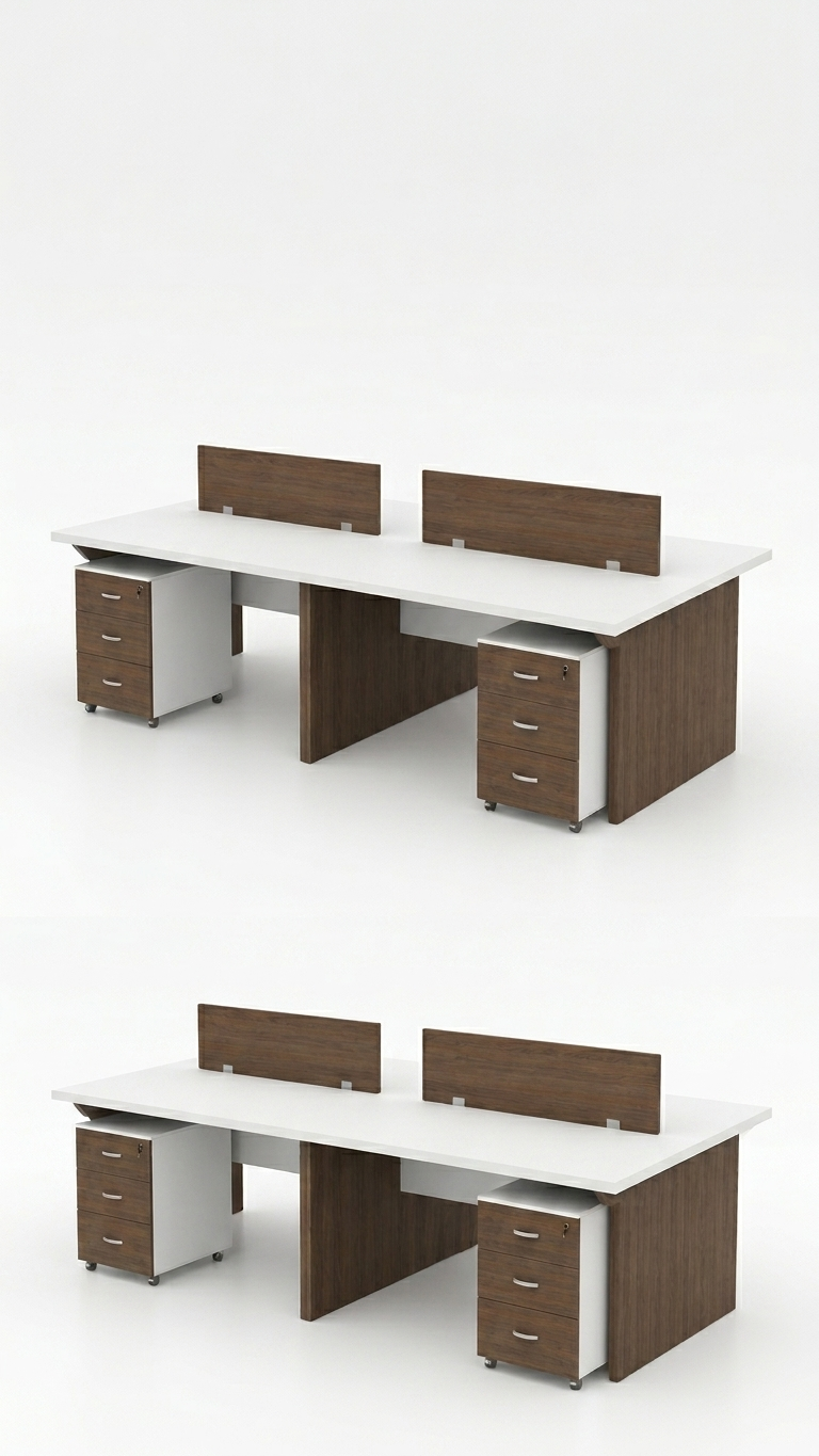 Premium 4-Seater Office Workstation Desk