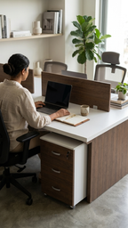 Premium 4-Seater Office Workstation Desk