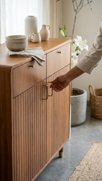 Premium Engineered Wood Storage Cabinet for Living Room | Bedroom Organizer Unit